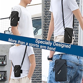Prime Comfort Phone Holder Small Crossbody Shoulder Holsters Bag with Arm Band Fits iPhone and Android Use for Running Walking Hiking  Biking