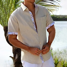Men's Linen Shirt S… - image