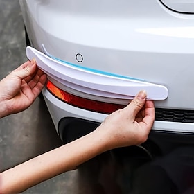 Starfire 2 stks universele anti-collision protector rubber auto voor en achter hoek bumper guard lip anti-kras strips sticker auto product accessoires