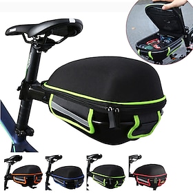 WEST BIKING 8 L Bike Saddle Bag Bike Rack Bag With Metal Frame And Rain Cover Waterproof Lightweight Reflective Strips Bike Bag Cloth Lycr