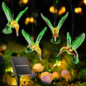 Solar Hummingbird String Lights 5m 20LEDs Outdoor Waterproof Fairy Lights  Garden Wedding Party Garden Tree Balcony Landscape Decoration