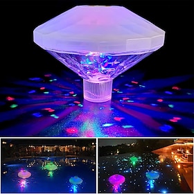 Swimming Pool Lights For Pool LED Color Changing Floating Pool Lights That Float With 8 Modes Lighting Underwater Waterproof Floating Pond