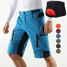 Arsuxeo Per uomo Pantaloncini MTB Pantaloncini da bici Bicicletta Pantaloncini Pantaloni Vestibilità comoda Mountain Bike MTB Ciclismo su strada Gli s