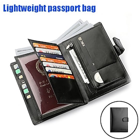 Portacarte di credito in pelle PU portacarte di lusso impermeabile multi per uomini regalo per il rientro a scuola