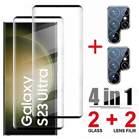 [22pack] skjermbeskytterlinsebeskytter for samsung galaxy s23 s22 s21 s20 s10 note 20 10 ultra plus fe 5g s10e 9hd 4 i 1 skjermbeskytter fullt beskyttende glas