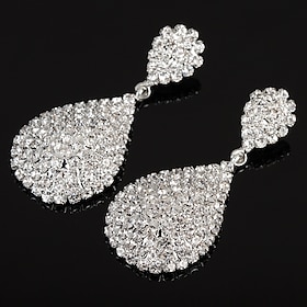 Women's Drop Earrings Earrings Pear Cut Drop Stylish Luxury Elegant Romantic Sweet Earrings Jewelry Silver / Gold For Party Anniversary Gift Prom Promise 1 Pai