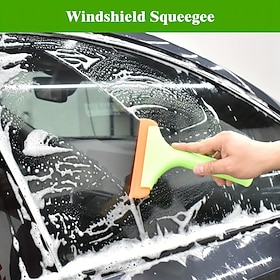 Super Flexible Silicone Squeegee Auto Water Blade Water Wiper Shower Squeegee Long Handle for Car Windshield Window