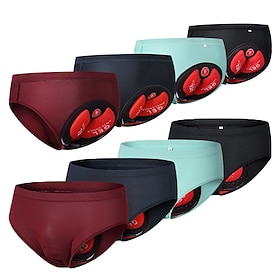 Per uomo Tinta unica Pantaloncini intimi da ciclismo Pantaloncini da bici Pantaloncini imbottiti 3D Bicicletta Pantaloncini imbottiti / Fondello Panta