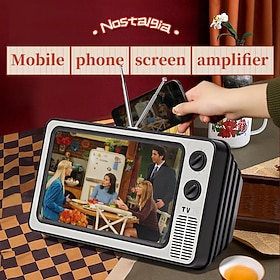 12 Inch New Mobile Phone Screen Magnifier Enlarged Expand Stand Phone Holder HD Video Amplifier Eyes Protection Retro Tv Box