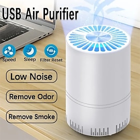 1PC Mini Air Purifier Cleaner Low Noise Bathroom Bedroom Living Room Air Purifier Deodorization
