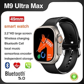 696 M9 ULTRA MAX Smart Watch 2.1 Inch Smartwatch Fitness Running Watch Bluetooth Pedometer Call Reminder Sleep Tracker Compatible With Andr