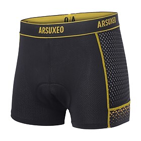Arsuxeo Men's Cycling Underwear Shorts Cycling Underwear Cycling Shorts Bike Underwear Shorts Padded Shorts / Chamois Form Fit Mountain Bik