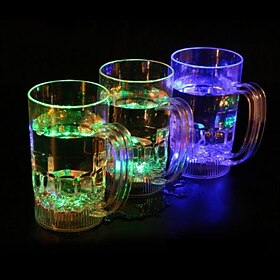 Oktoberfest Beer Mug LED Flash Magic Color Changing Dragon Cup Water Activated Light-Up Beer Coffee Chritstmas New Year Gift