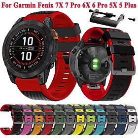 Pulseiras de Relógio para Garmin Fenix 7 7X 6 6X Pro Epix Pro 47mm 51mm Instinct 2X Approach S70 47mm S62 S60 Forerunner 955 945 Epix Marq Descent Quatix 22mm