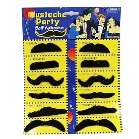 Mustaches Classic Timeless Gentleman Nonwoven Fabric For Super Mario Cosplay Christmas Halloween Carnival Men's Women's Boys Costume Jewelry Fashion Jewelry