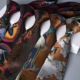 Men's Ties Neckties Classic Print Print Floral Print Wedding Birthday Party