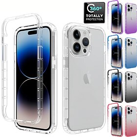 téléphone Coque Pour Apple iPhone 15 Pro Max Plus iPhone 15 Pro Max Plus 14 13 12 11 X XR XS 8 7 Étui transparent Coque Anti-Chocs Translucide Protection compl