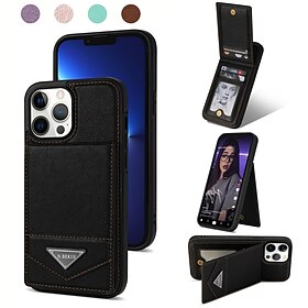 telefon Etui Til iPhone 15 Pro Max Plus iPhone 15 Pro Max Plus 14 13 12 11 X XR XS 8 7 Bakdeksel Spor for kortholder Stativ for kortsporholder Støtsikker Helfa