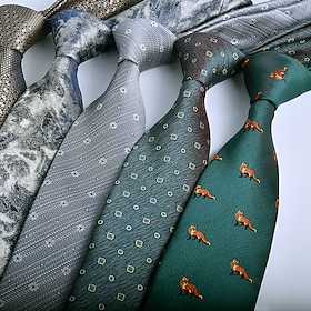 Men's Ties Neckties Classic Adjustable Print Print Wedding Birthday Party