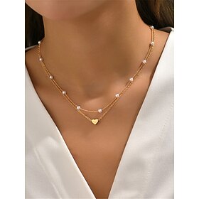 Women's necklace Fashion Outdoor Heart Necklaces