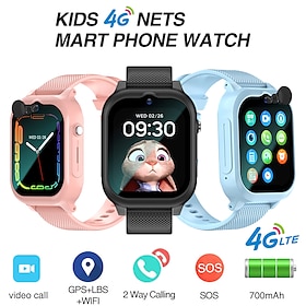 K26 4G Kinder-Smartwatch, Kinder-Smartwatch, Telefonuhr, SIM-Karte, Wecker, Foto, SOS-GPS-Standort-Tracker, Kinderuhr, HD-Video-Chat, Anruf