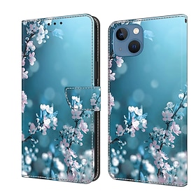 telefon Etui Til iPhone 16 15 14 Pro Max Plus 13 12 11 Pro Max Mini Lommebok-kortveske Flip deksel med stativ Magnetisk Kortspor Sommerfugl Blomsternål i kryst