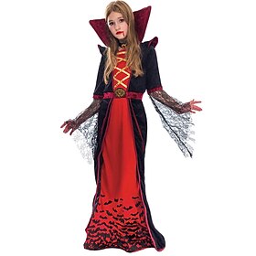 Witch Vampire Movie / TV Theme Costumes Halloween Cosplay Costume Party Costume Masquerade Walpurgis Night Outfits Cosplay Kid's Girls' Masquerade Performance