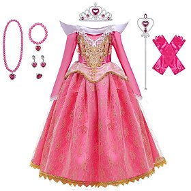 Fairytale Princess Dress Flower Girl Dress Girl Dress Christmas A-Line Slip Movie Cosplay for Girls' Kid's Christmas Wedding Wedding Guest