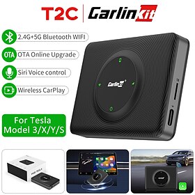CarlinKit T2C Wireless CarPlay Adapter Android Auto Adapter For Tesla Model 3/X/Y/S CarPlay Wireless Activator Navigation Spotify Siri IOS1