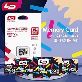 Microdrive High Speed V30 U3 Memory Card 32GB 64GB 256GB Flash UHS-3 Micro Mini SD Card For 4K HD Camera / TV / Nintendo Switch / Gopro UAV