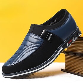 Men's Loafers  Slip-Ons Comfort Loafers Penny Loafers Classic Loafers Cloth Loafers Walking Vintage Casual Outdoor Daily Leather Warm Height Increasing Comfort