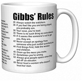 Gibbs Rules mugs 11oz Simple Office Ceramic Coffee Mug Success criteria Tea Cup Gift For Your Wife Husband