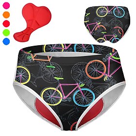 21Grams Women's Cycling Underwear Bike Underwear Shorts Padded Shorts / Chamois Mountain Bike MTB Road Bike Cycling Sports Graphic 3D Pad B