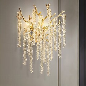 LED Wandleuchte Kristall Dimmbar 25/40cm G9 Minimalistische Wandmontierte Leuchte Innenbeleuchtung für Wohnzimmer Schlafzimmer 110-240V