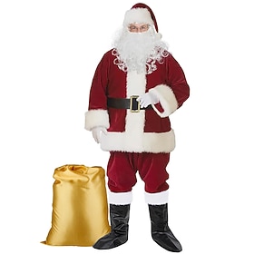 Santa Suits Santa Beard Santa Hat Santa Claus for Men's Adults' Christmas New Year Christmas Eve Party  Evening
