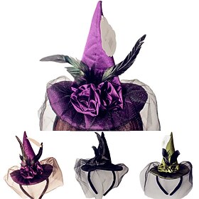 Witch Hat Adults' Women's Halloween Halloween Carnival Easy Carnival Costume for Walpurgis Night