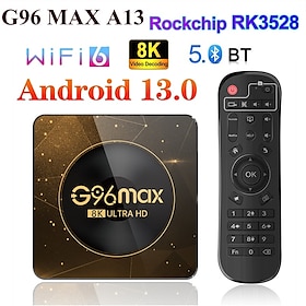 G96 MAX A13 Smart TV Box Android 13 Rockchip RK3528 8K 2.4G/5G WiFi BT5.0 Media Player 2GB 4GB 32GB 64GB ROM Youtube Set Top Box