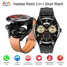 696 TWSGT5 Smartwatch 1.45 Zoll Smartwatch Fitnessuhr Bluetooth Schrittzähler Anruferinnerung Schlaf-Tracker Kompatibel Mit Android IOS Dam