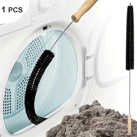 1 stk rensebørste for tørketrommel, lo-rensende verktøy for å rengjøre tørketrommel, støvtørker for hjemmetørker, rengjøringsutstyr til vaskerom
