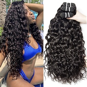 Water Wave Bundles Human Hair Curly Weave Human Hair Bundles Wet And Wavy Bundles Brazilian Water Wave Bundles Human Hair 9A Unprocessed Hu