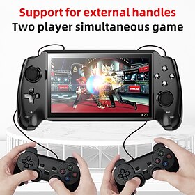 X20 Handheld Game Console 7.0 Inch HD Screen Portable Audio Video Player Classic Play Built-in10000 Free Games