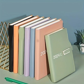 (Not Include Pen)2024 Notebook Schedule Planner A5/A6 Plan 365 Days Efficiency Manual Notebook