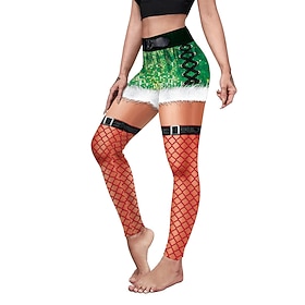 Santa Claus Leggings Jogger Pants Women's Christmas Adults' Christmas Christmas Eve Christmas New Year Eve Pants
