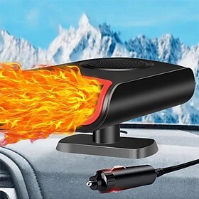 Portable Car Heater 12V Car Heater That Plugs IInto Cigarette Lighter Car Heater Windshield Defroster Demister Auto Defogger 360 Rotatable Heater