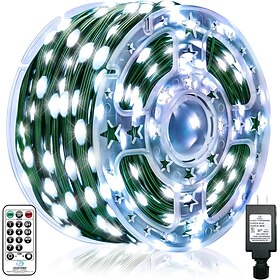 100m Outdoor Waterproof LED Light Strips String Lights  String Lights 1000 LEDs 329FT White Creative String Lights Holiday Lights Party Holiday Wedding 29V