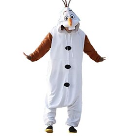 Kostüm einer Tierband Kigurumi-Pyjamas Ausgefallene Kostüme Nachtwäsche Tier Schneemann Zeichentrick Warm Lustiges Kostüm Bequem Kinder Erwachsene Unisex Männe
