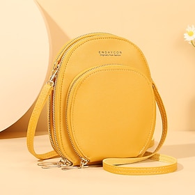 Women Crossbody Shoulder Bags Wallets Touch Screen Cell Phone Purse Soft Leather Strap Handbag for Female Luxury Messenger Bags