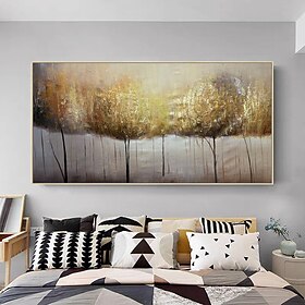 Mintura Handmade Abstract Tree Landscape Oil Paintings On Canvas Wall Art Decoration Modern Picture For Home Decor Rolled Frameless Unstret