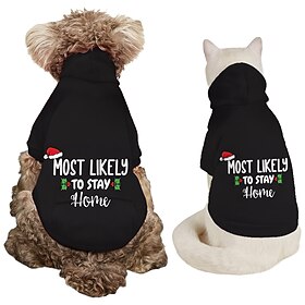 Dog Hoodie With Letter Print Text memes Dog Sweaters for Large Dogs Dog Sweater Solid Soft Brushed Fleece Dog Clothes Dog Hoodie Sweatshirt with Pocket