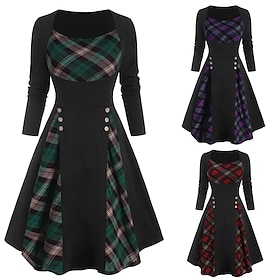 Fancy Christmas Dress 1950s for Women's Adults' Christmas Masquerade Christmas Eve Party Christmas New Year Eve Dress